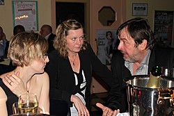 Johana Dubová a Alexej Pyško - premiéra komedie Teď ně! 30.11.2014 ve Švandově divadle, foto: Andrea Pergelová