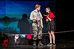 Sarah Haváčová a Petr Lněnička v představení Svatební cesta do Jiljí, foto: Radek Drbohlav